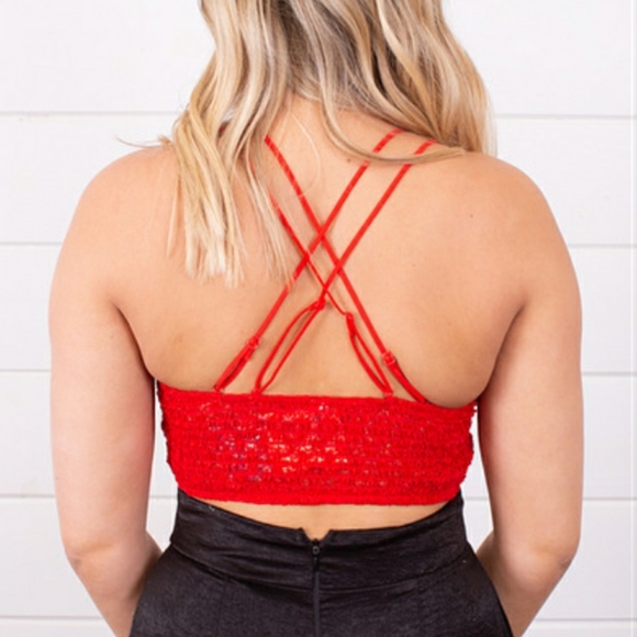 Free People Miss Dazie Crochet Lace Bralet… - Picture 8 of 16